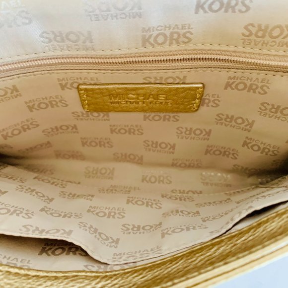 MICHAEL KORS GOLD CLUTCH BAG - Picture 6 of 14